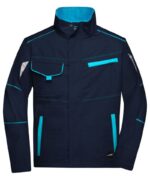 James & Nicholson JN 849 Navy/Turquoise