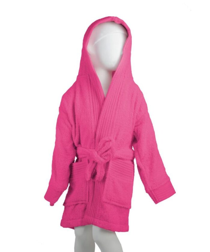 The One Kids Bathrobe magenta