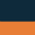 French Navy/Neon Orange uzorak